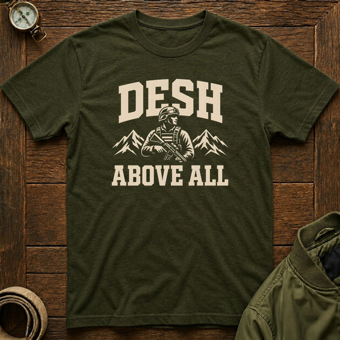 Desh Above All Olive Green