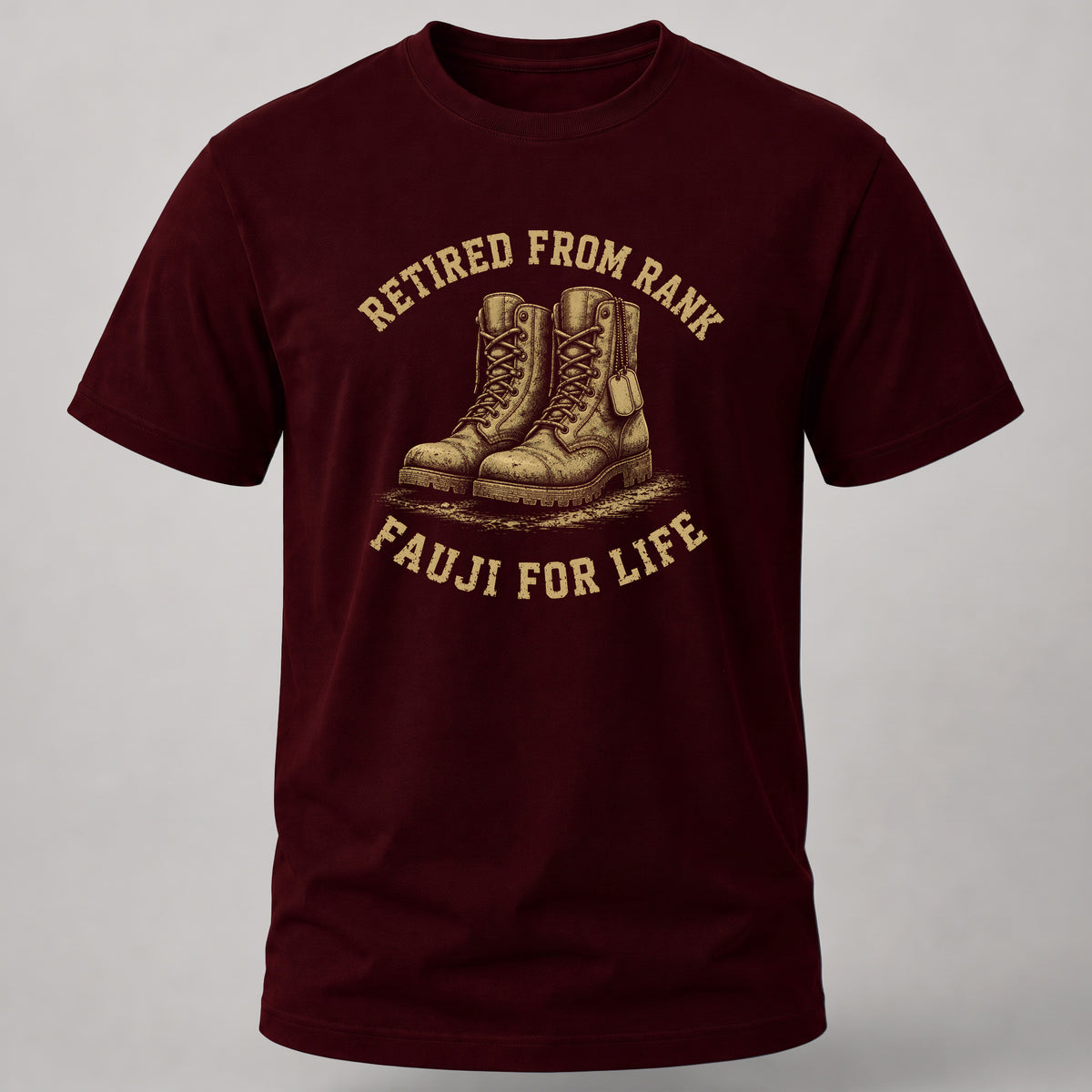 Fauji For Life Maroon