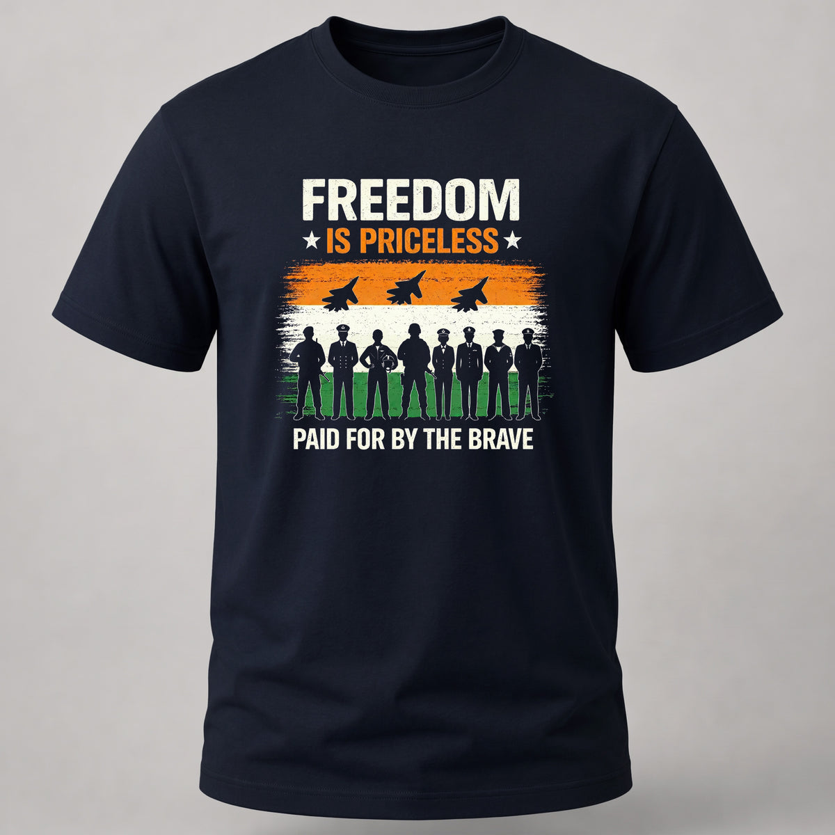 Freedom Is Priceless T-Shirt Navy Blue