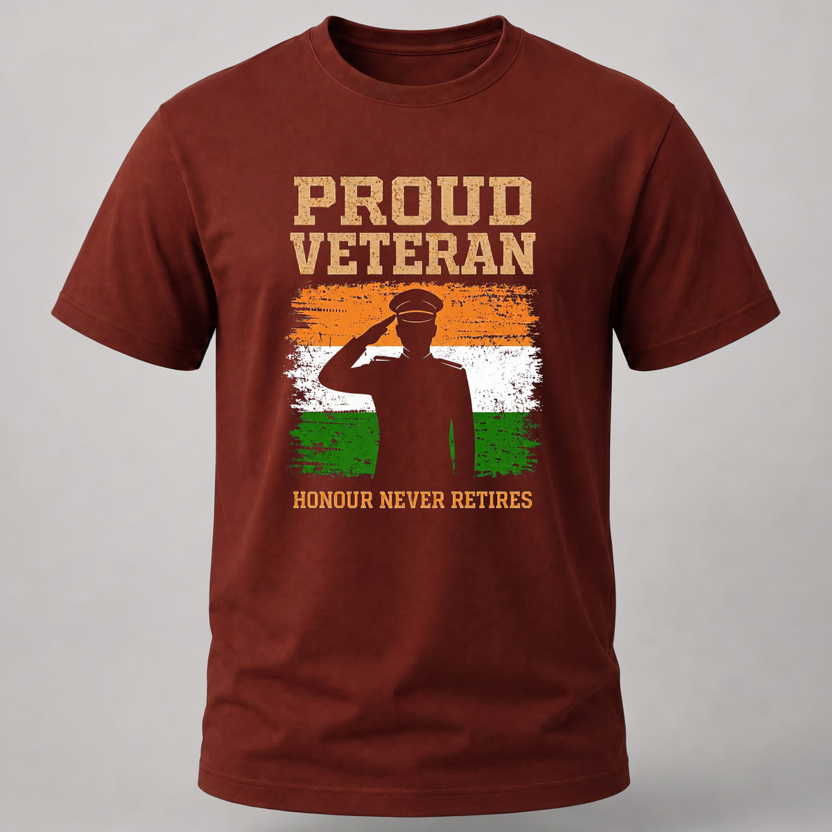 Honour Never Retires Brick Red