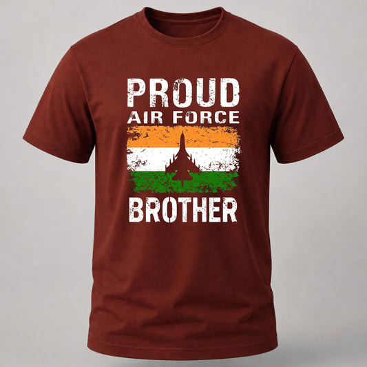 Proud Air Force Brother Brick Red