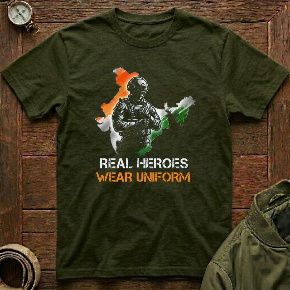 Real Heroes Wear Uniform og