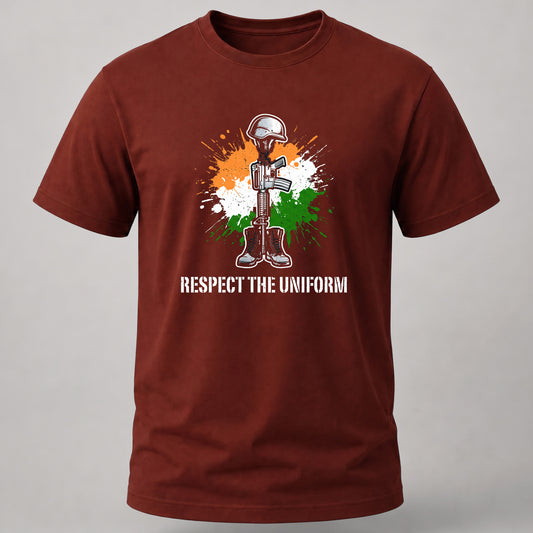 Respect The Uniform Brick Red