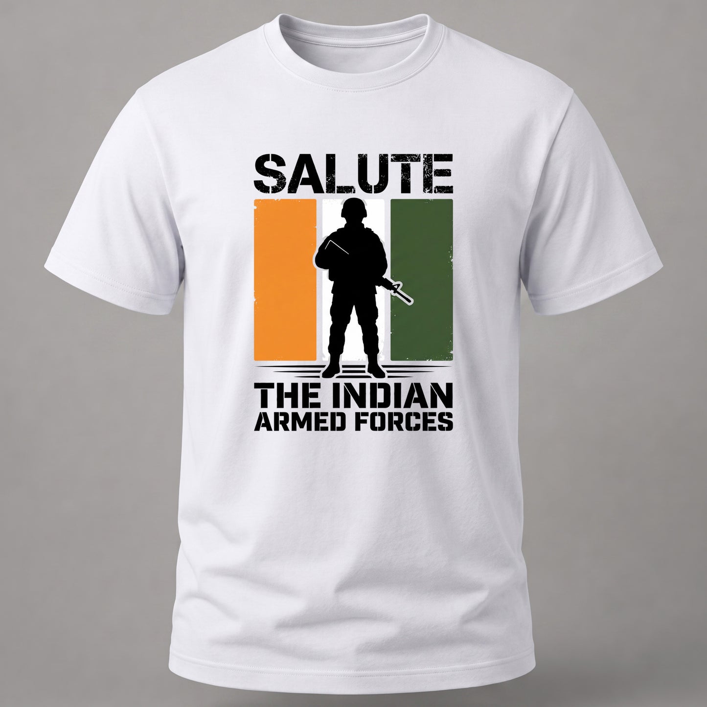 Salute Armed Forces White