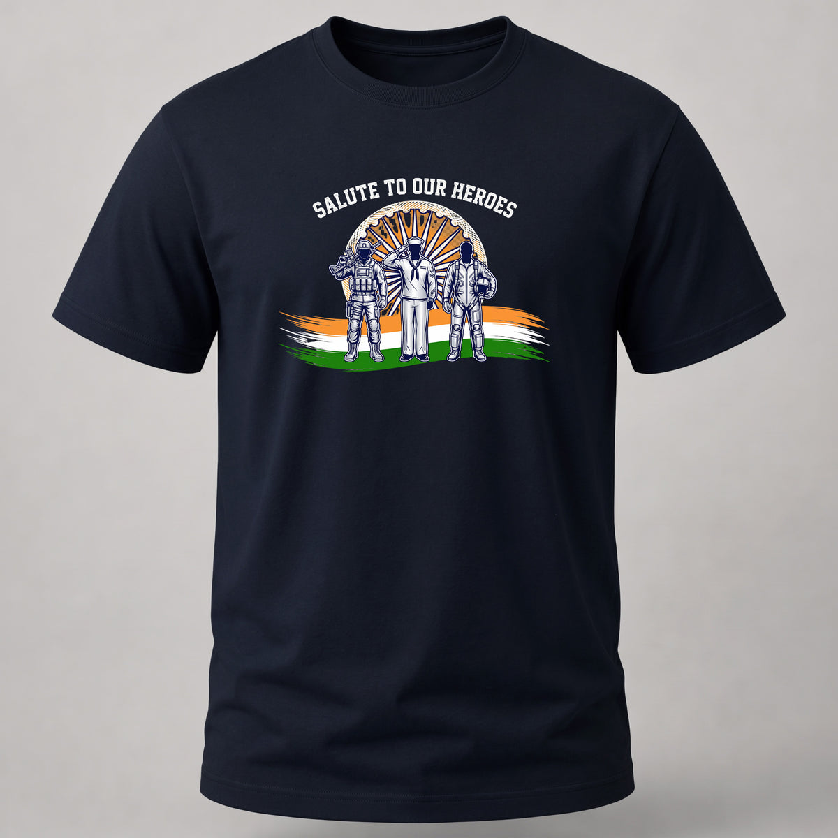 Saluting Our Heroes Navy Blue