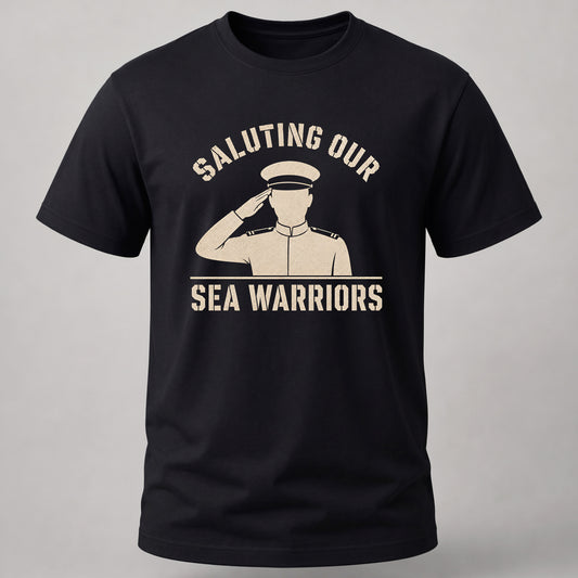 Saluting Our Sea Warriors Black