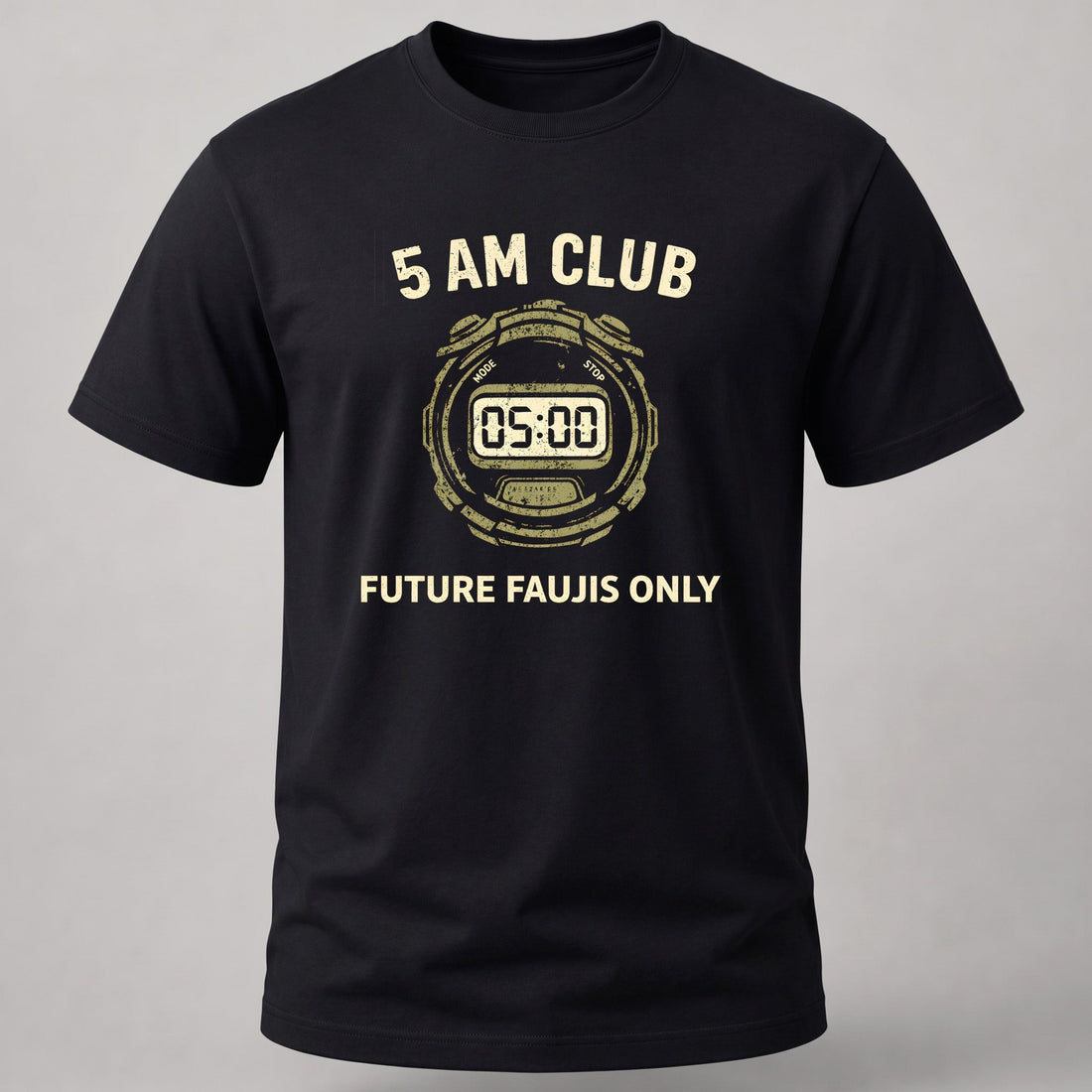 5 AM Club Black – Steel Salute