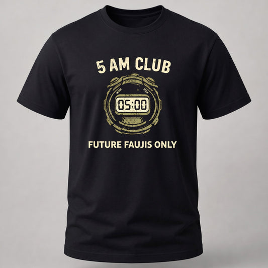 5 AM Club Black – Steel Salute
