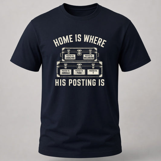 Home Where His Posting Is Navy Blue – Steel Salute