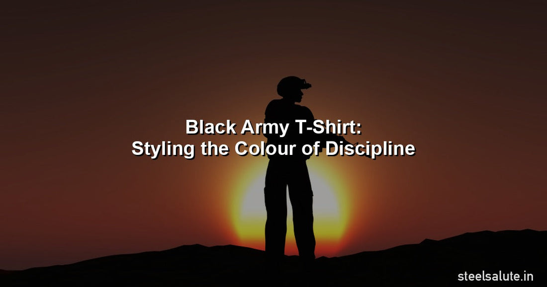 Black army t-shirt – styling the colour of discipline