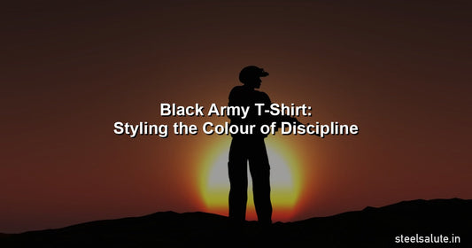 Black army t-shirt – styling the colour of discipline