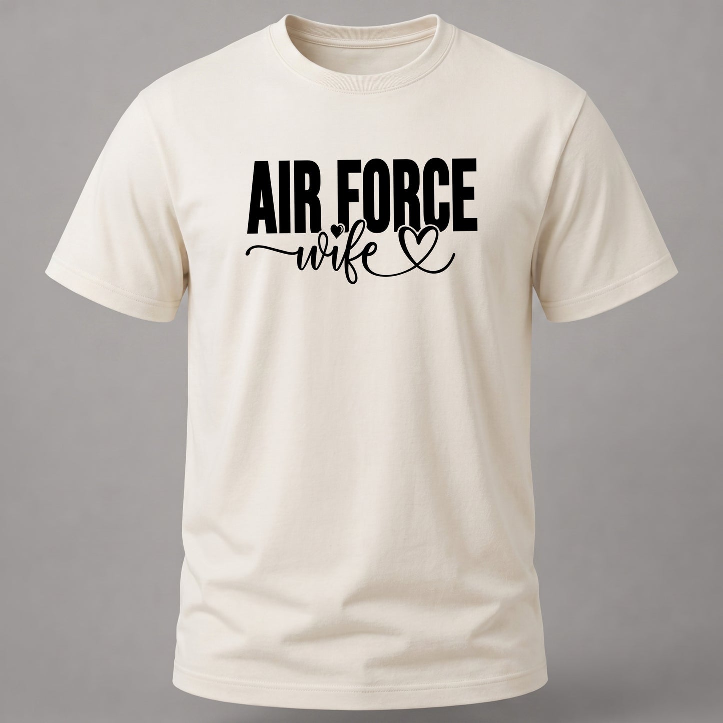 Air Force Wife Graphic Tee Off White