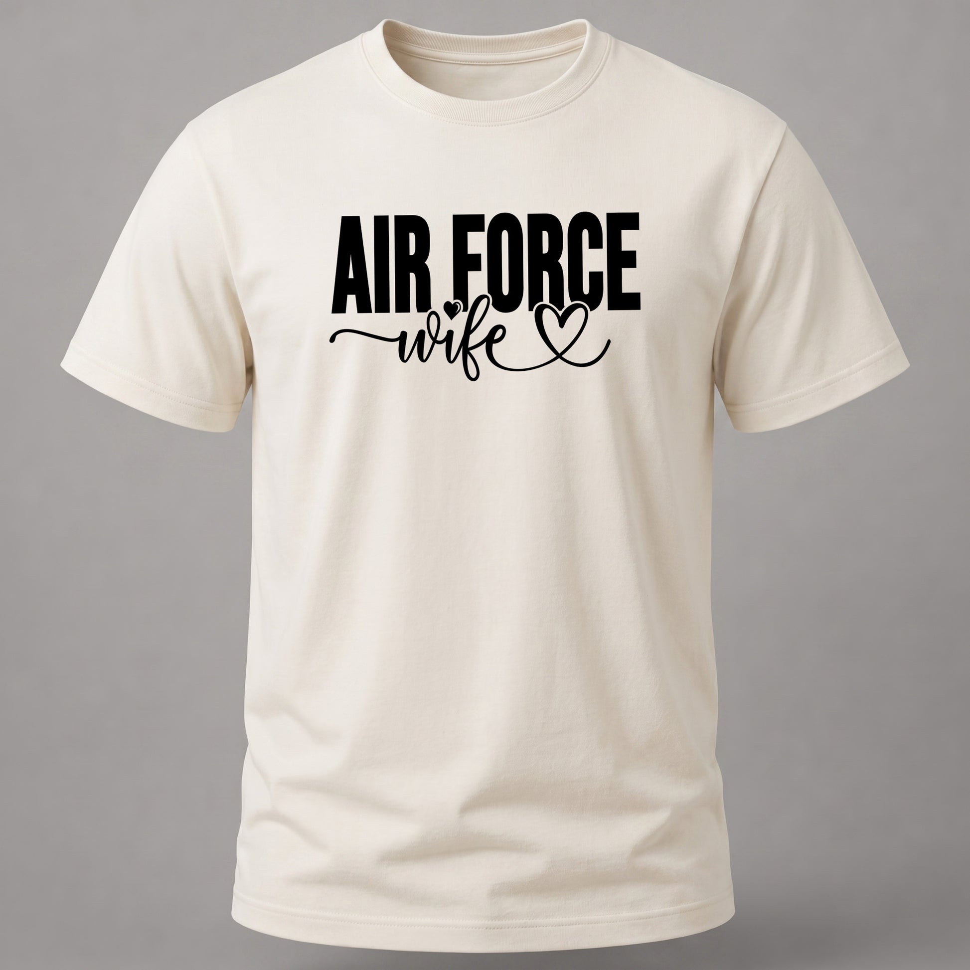 Air Force Wife Graphic Tee Off White