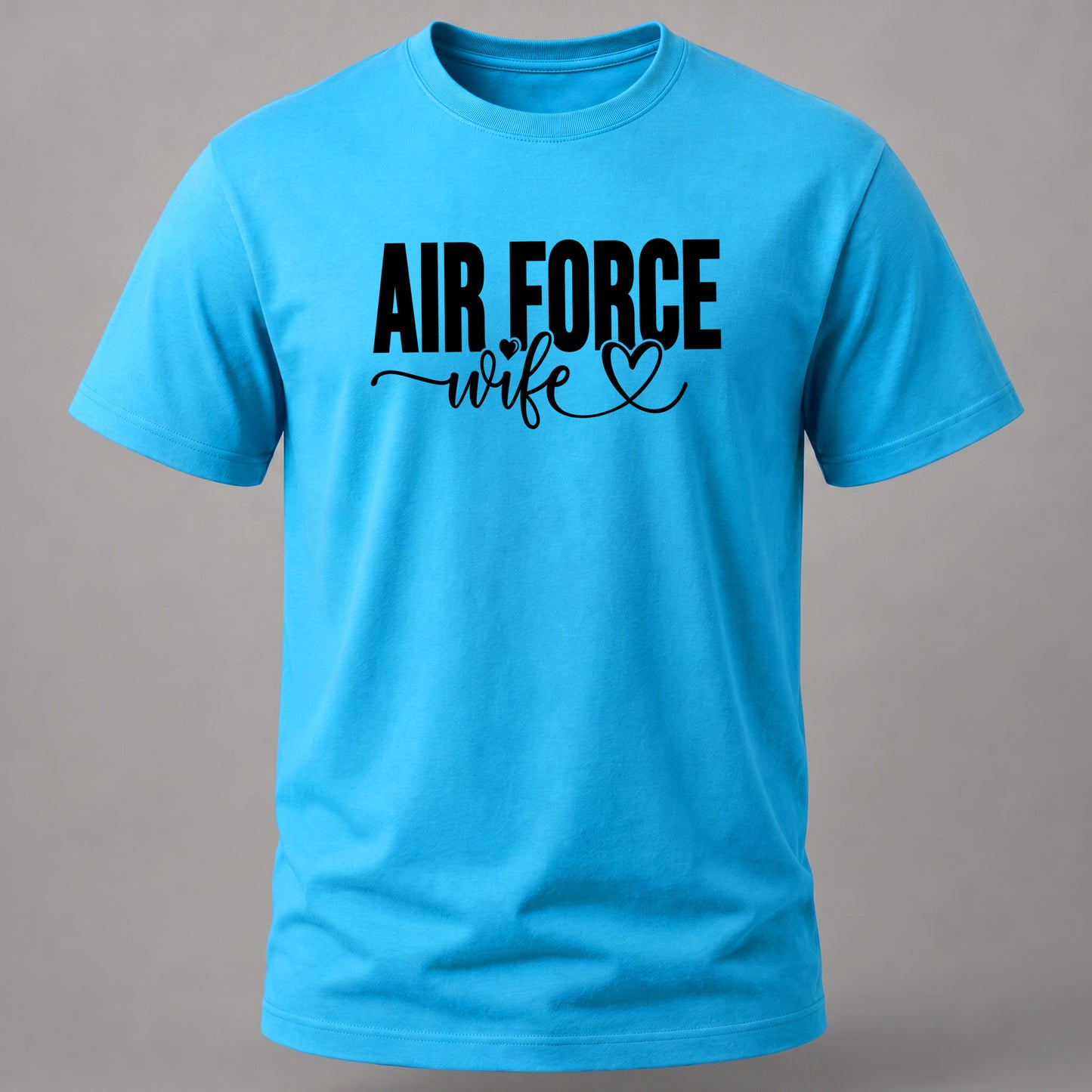 Air Force Wife Graphic Tee SkyBlue