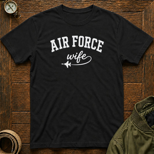 Air Force Wife T-shirt Black
