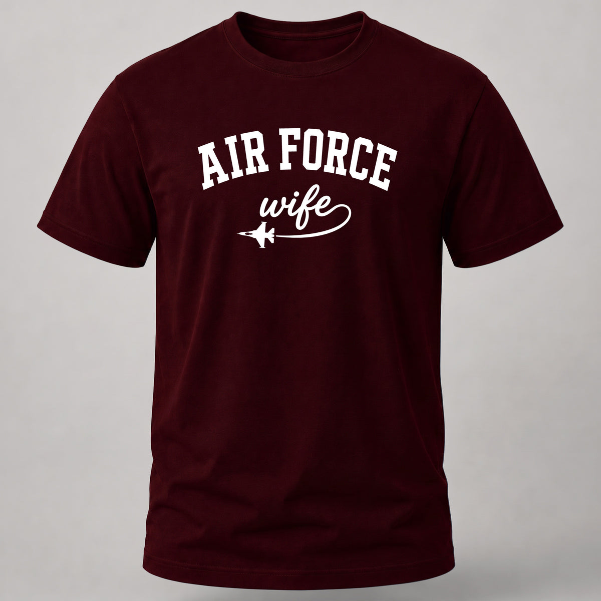 Air Force Wife T-shirt Maroon
