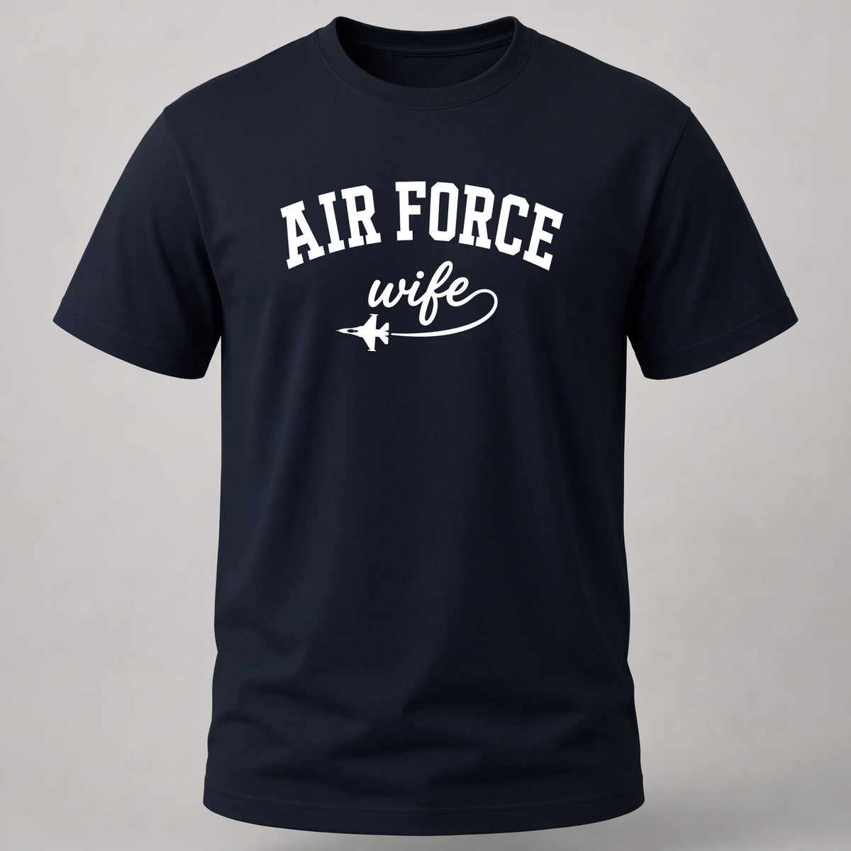 Air Force Wife T-shirt Navy Blue