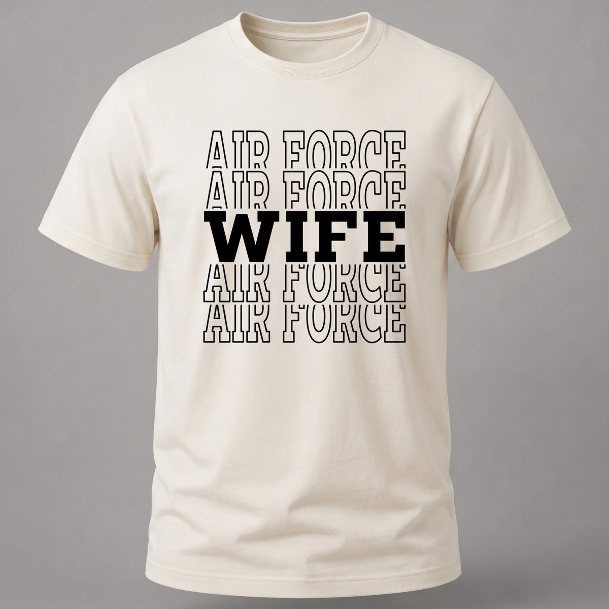 Air Force Wife Tee Off White