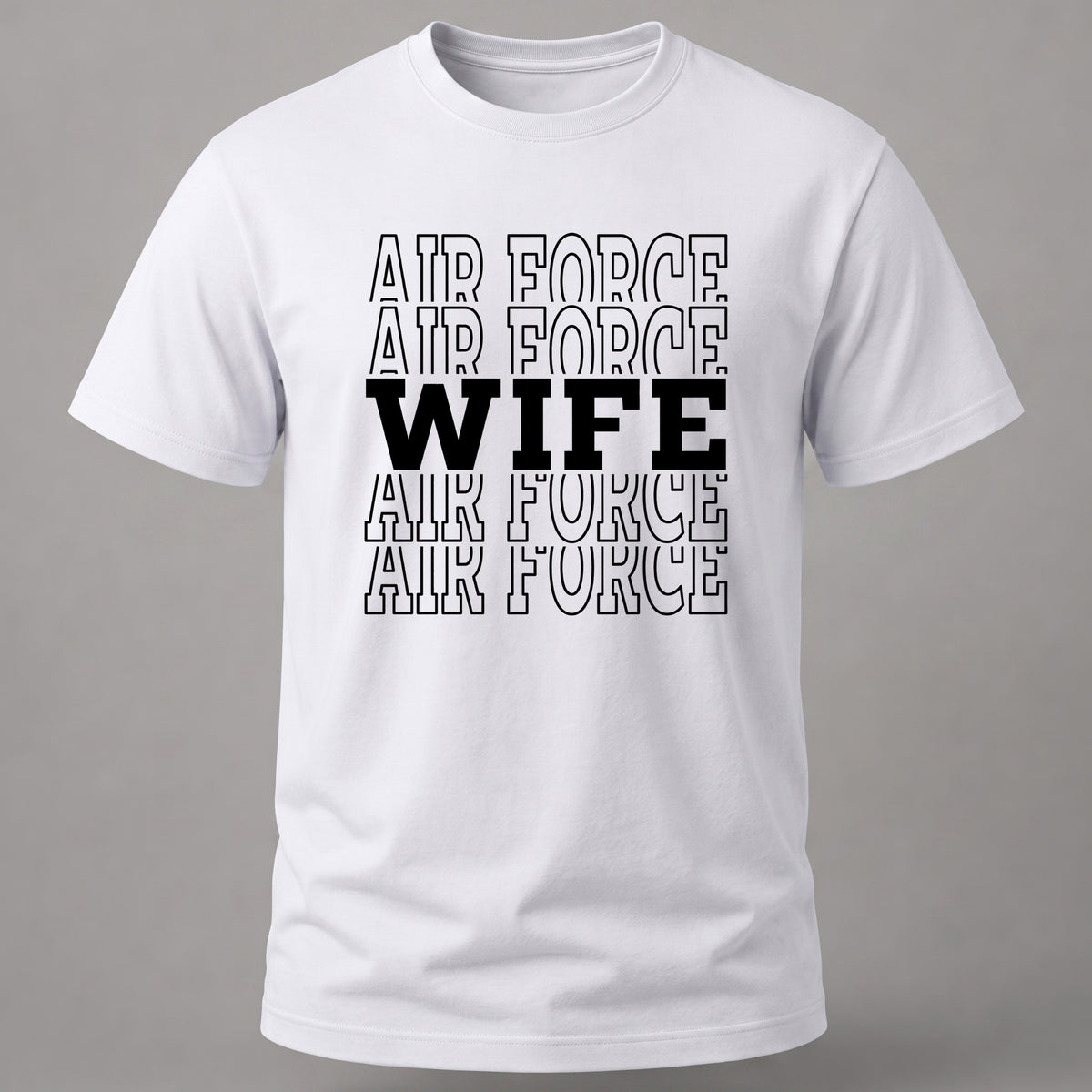 Air Force Wife Tee White