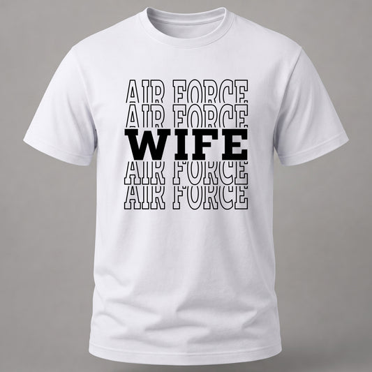 Air Force Wife Tee White