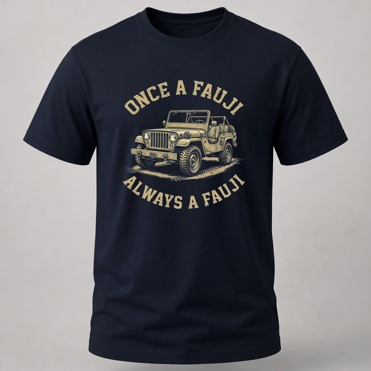 Always a Fauji Navy Blue