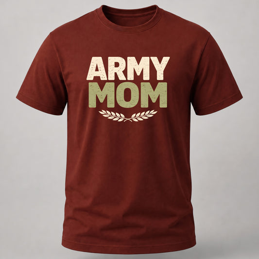 Army Mom Brick Red