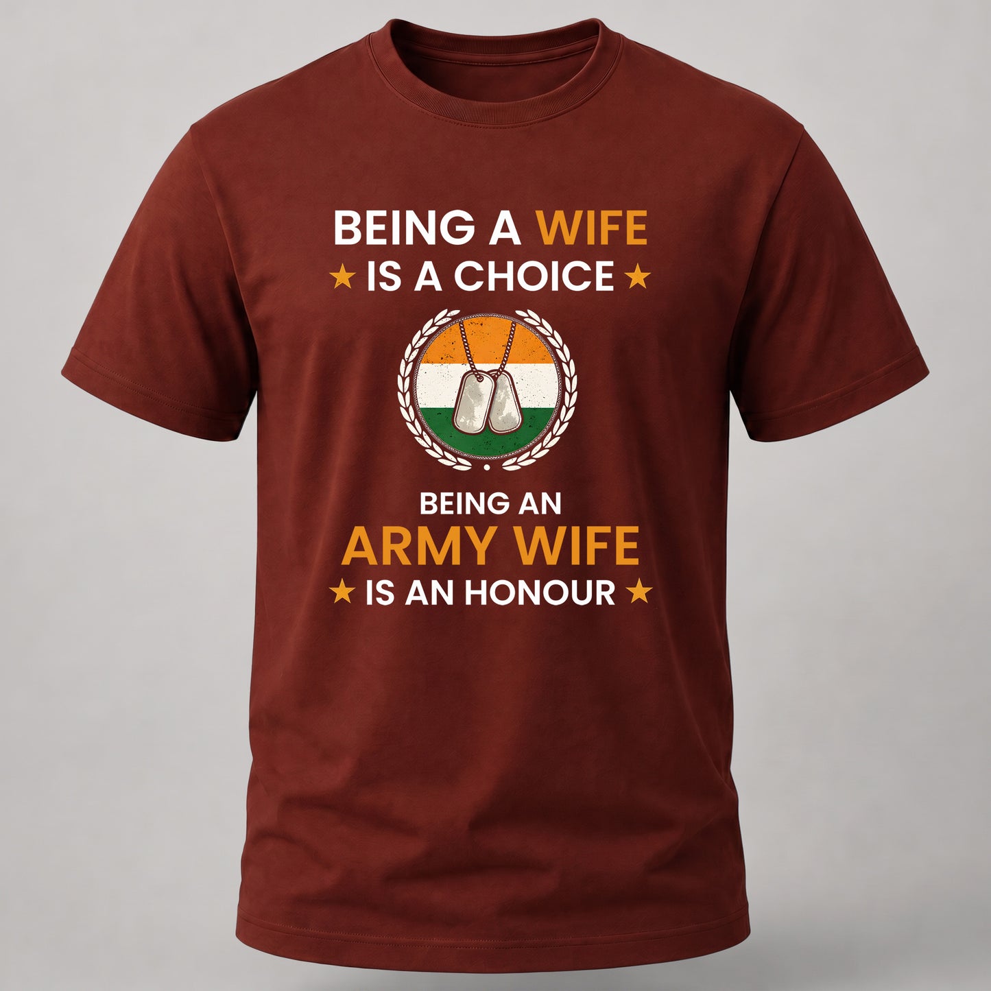 Army Wife Honour Brick Red