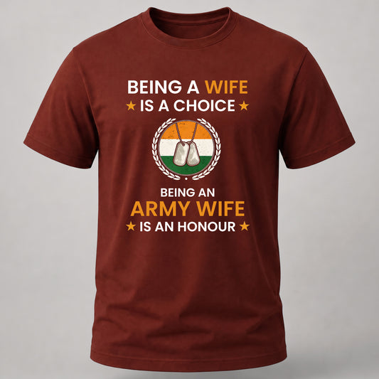 Army Wife Honour Brick Red