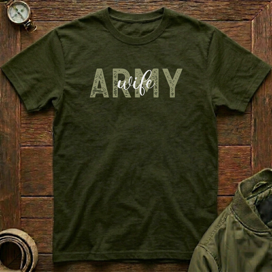 Army Wife T shirt og