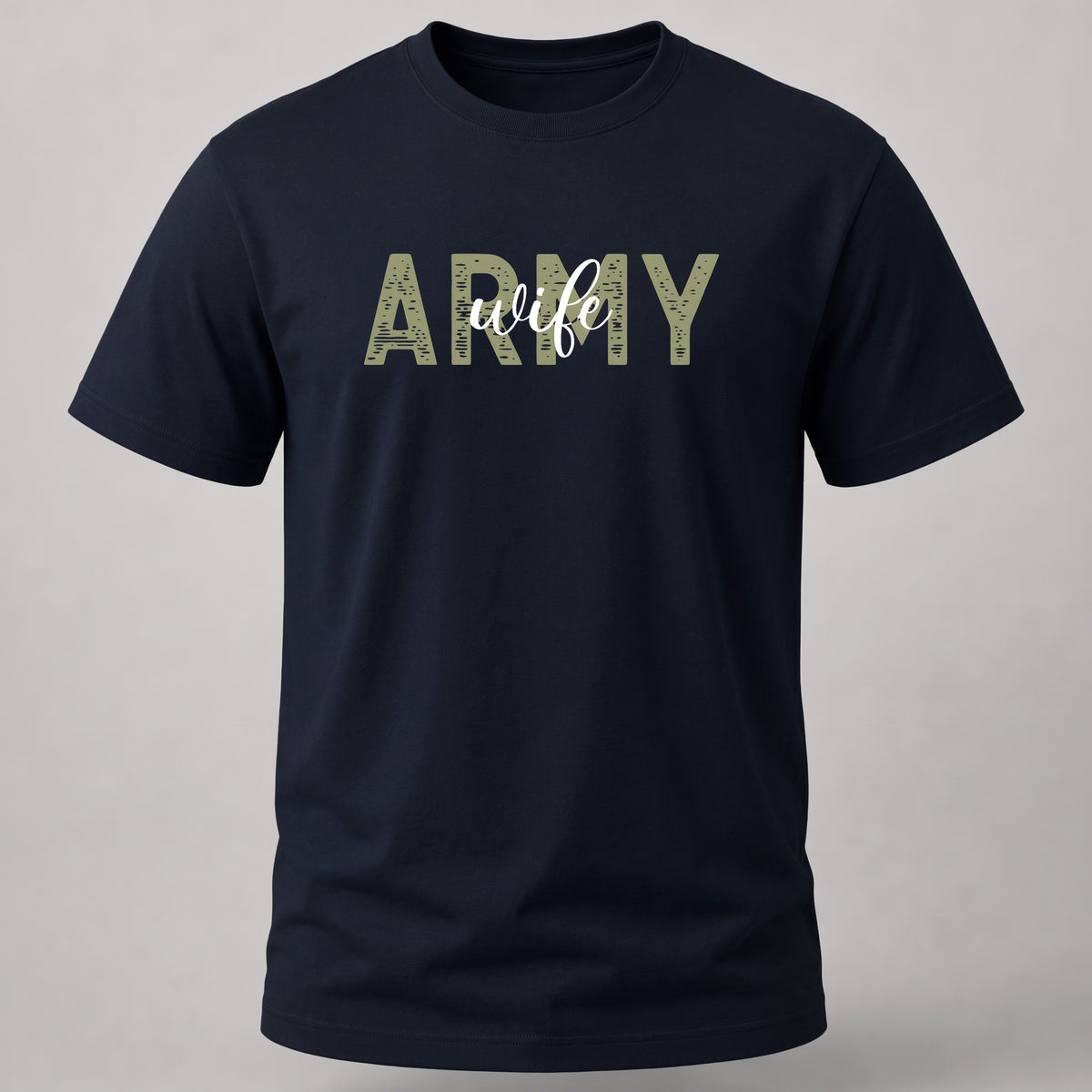 Army wife T-Shirt Navy Blue