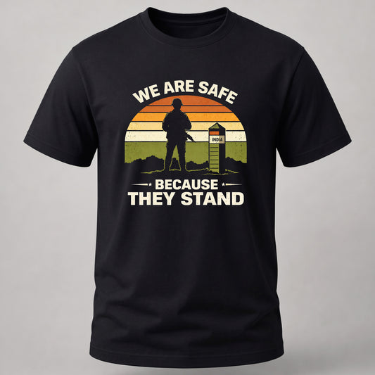 Because They Stand T-shirt Black