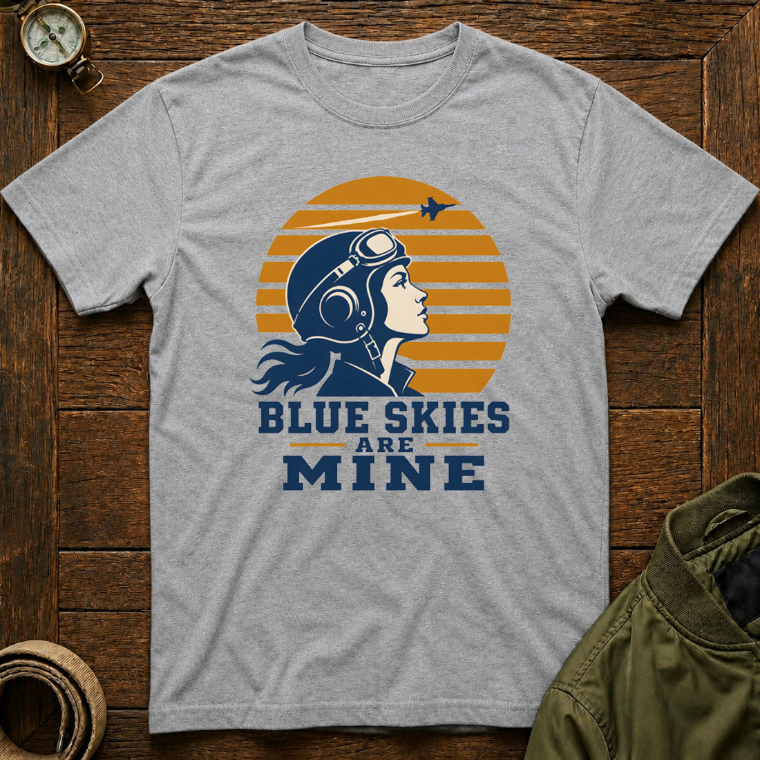 Blue Skies Are Mine Grey Melange
