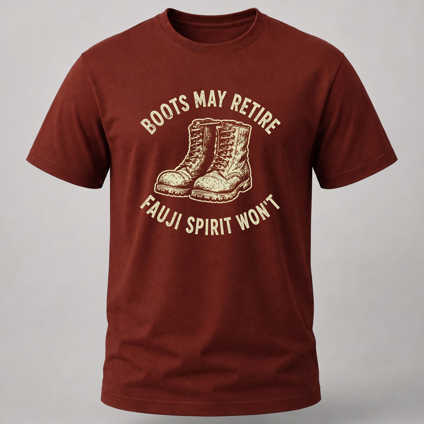 Boots May Retire T-Shirt Brick Red