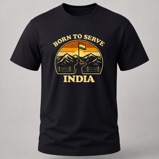 Born To Serve India Black