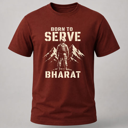 Born to Serve Bharat Brick Red