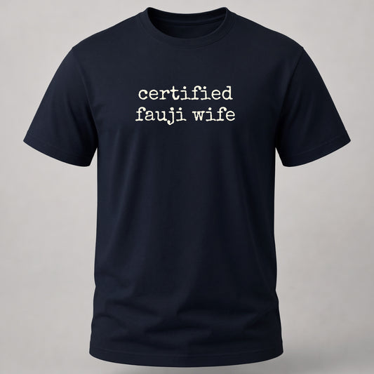 Certified Fauji Wife Navy Blue