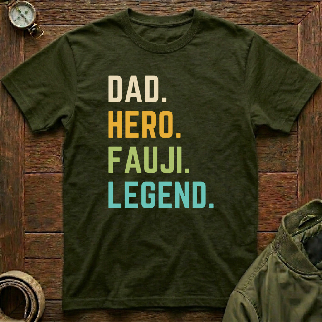 Dad. Hero. Fauji. Legend og