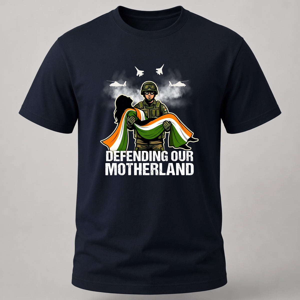 Defending Our Motherland T-Shirt Navy Blue