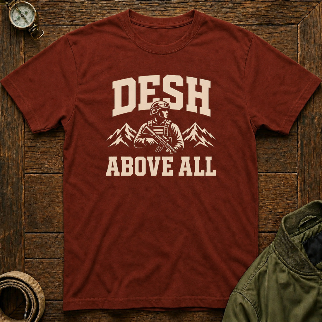 Desh Above All Brick Red