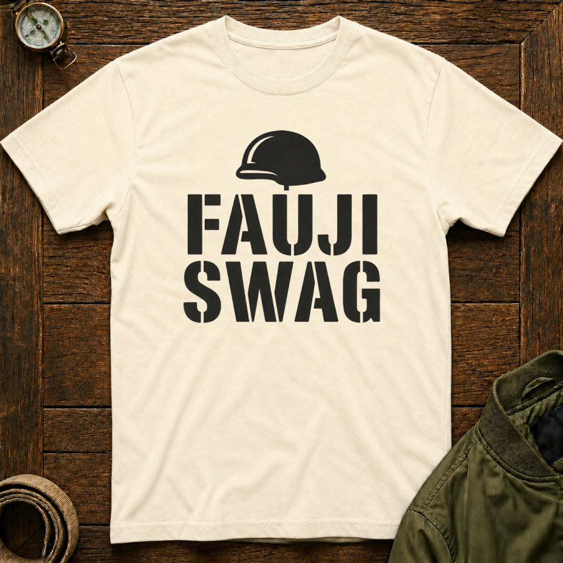 Fauji Swag T-shirt Off White