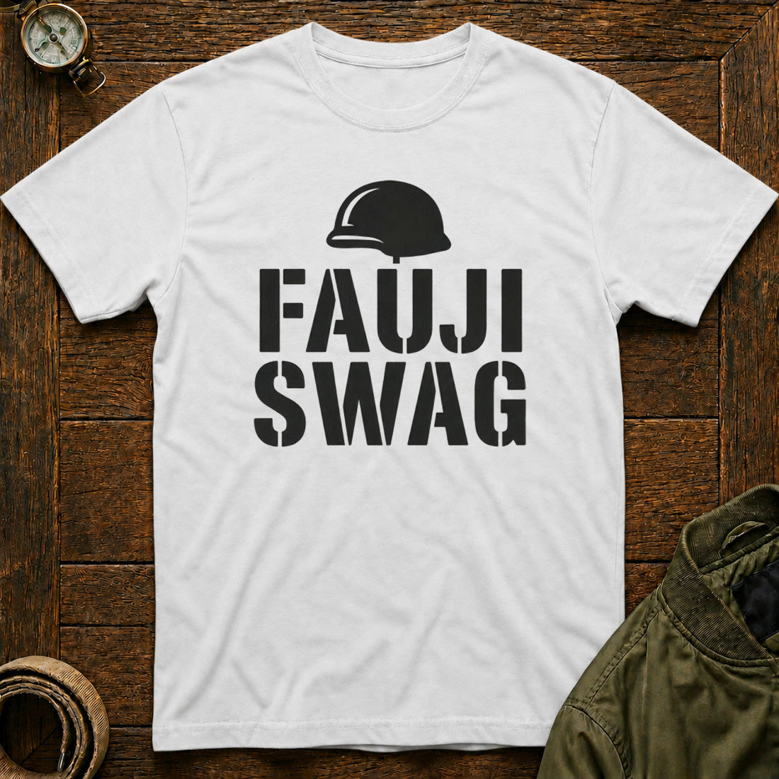 Fauji Swag T-shirt White