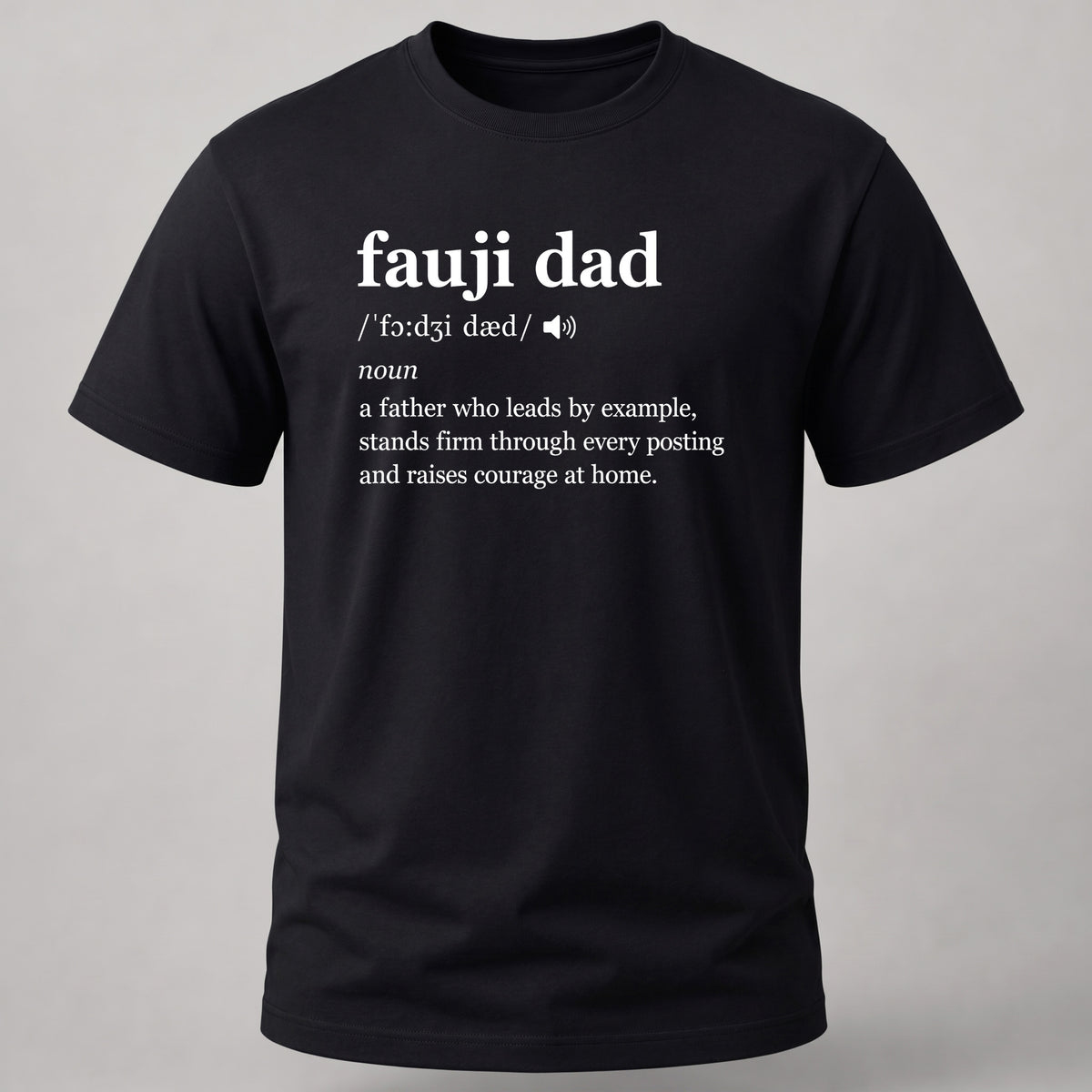 Fauji Dad Dictionary Black