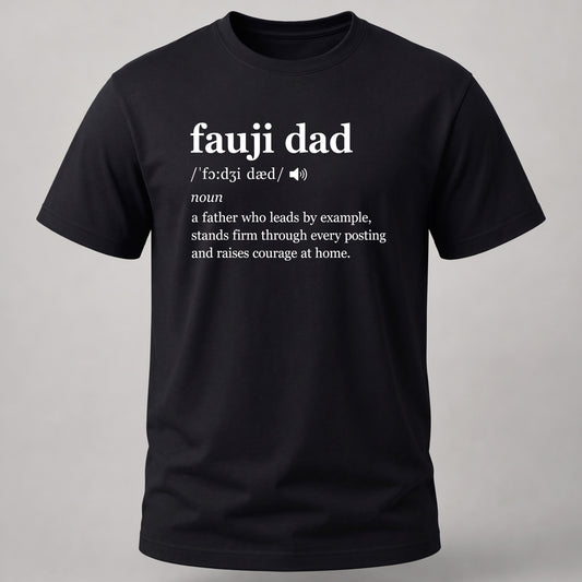 Fauji Dad Dictionary Black