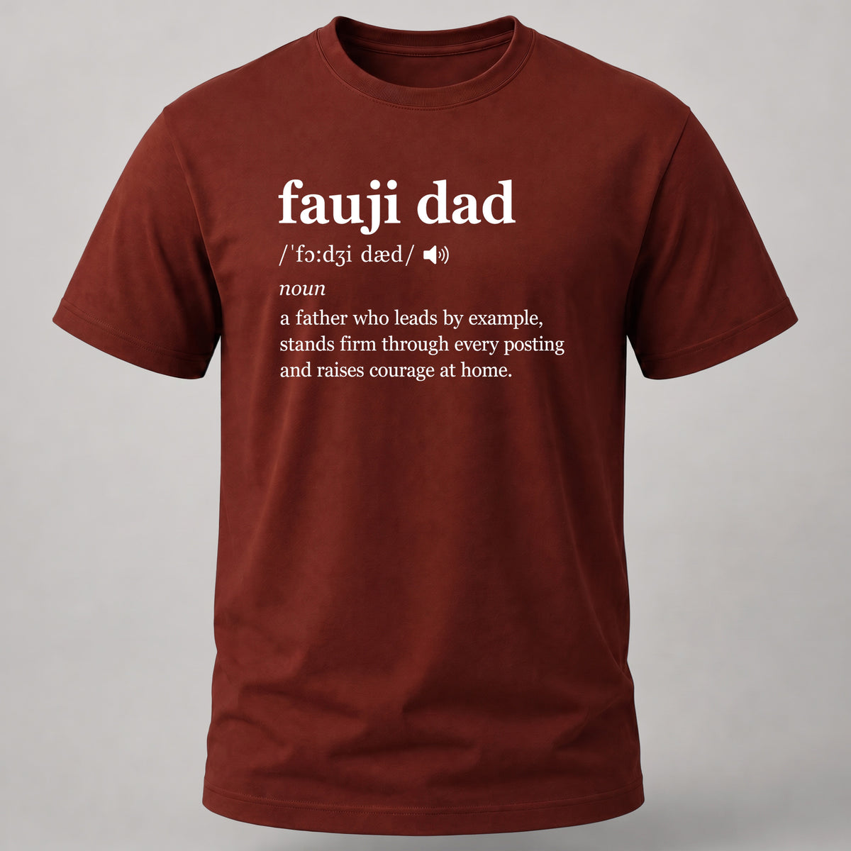 Fauji Dad Dictionary Brick Red
