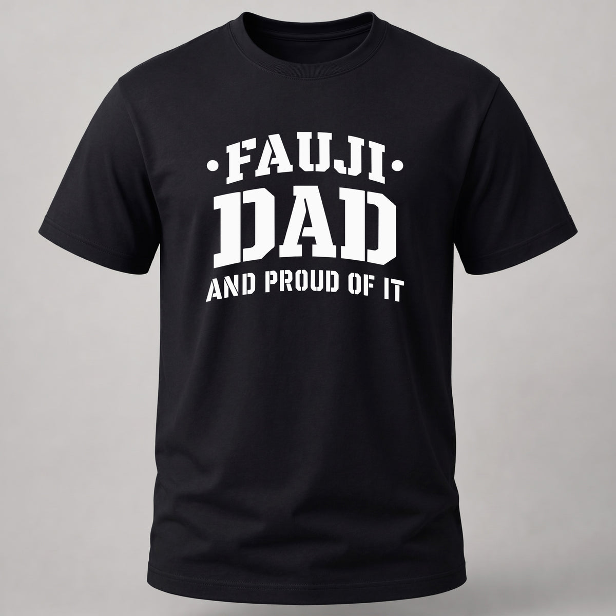 Fauji Dad T-shirt Black