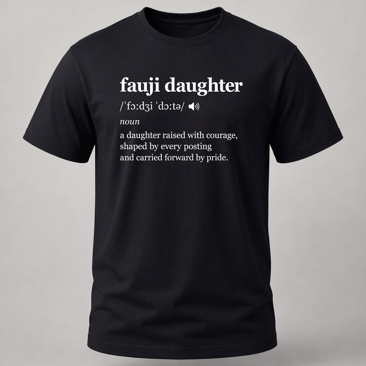 Fauji Daughter Dictionary Black