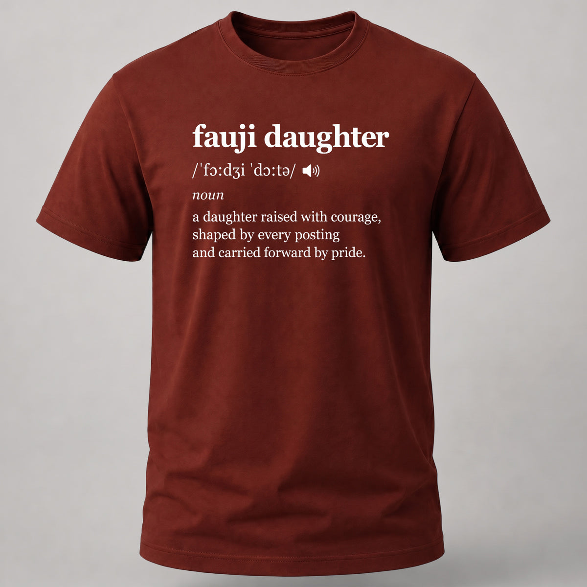 Fauji Daughter Dictionary Brick Red