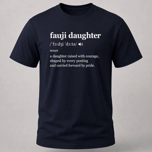 Fauji Daughter Dictionary Navy Blue