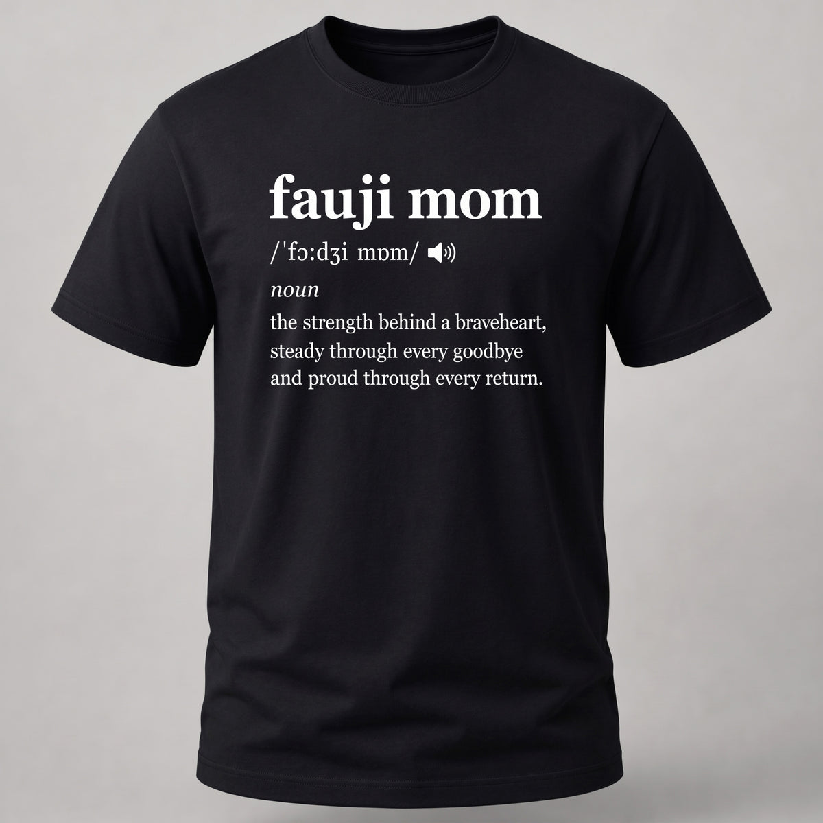 Fauji Mom Dictionary Black