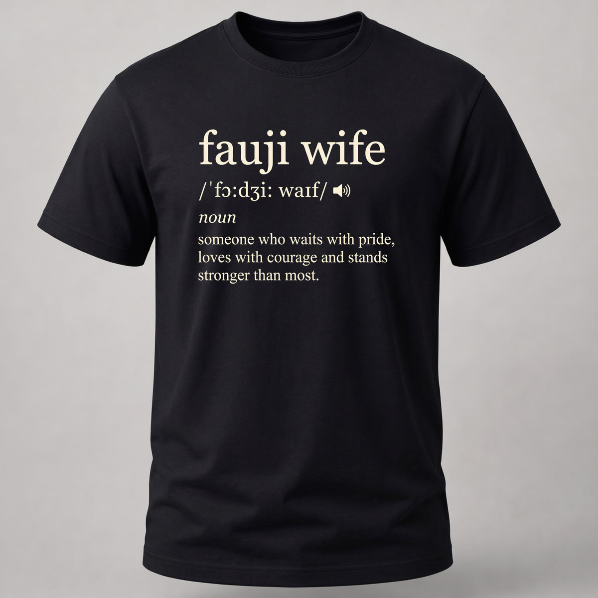 Fauji Wife Dictionary Black